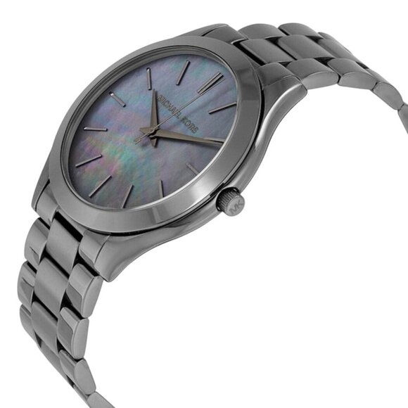 NEW Michael Kors MK3413) Slim Runway Gun Metal Stainless Steel Watch Womens - Picture 6 of 6